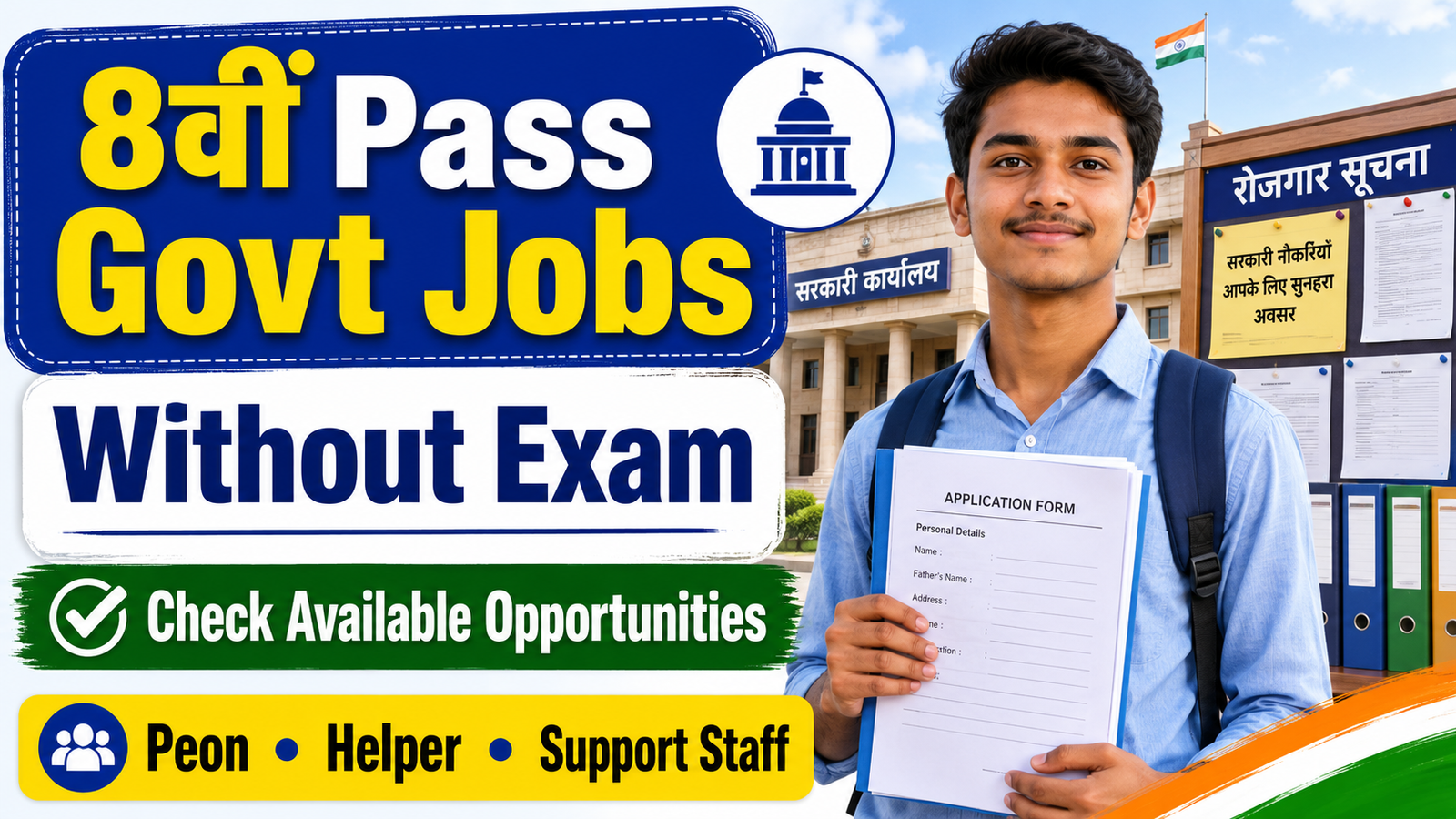 8th Pass Government Jobs Without Exam