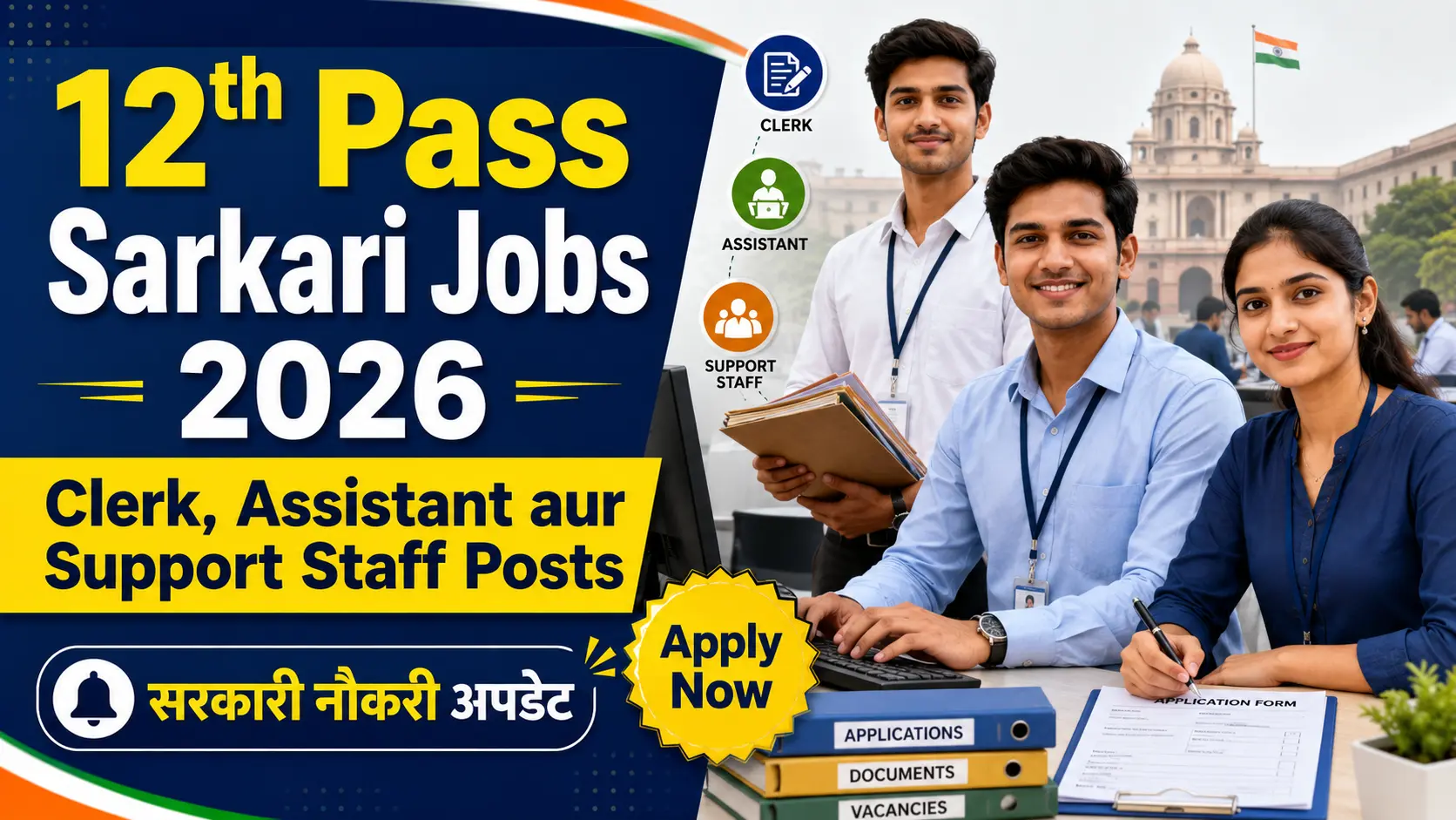12th Pass Sarkari Jobs 2026