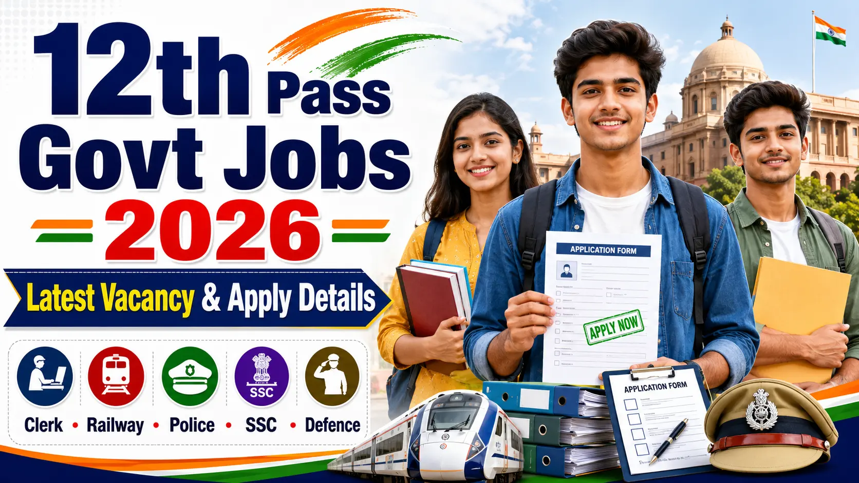 12th Pass Government Jobs 2026